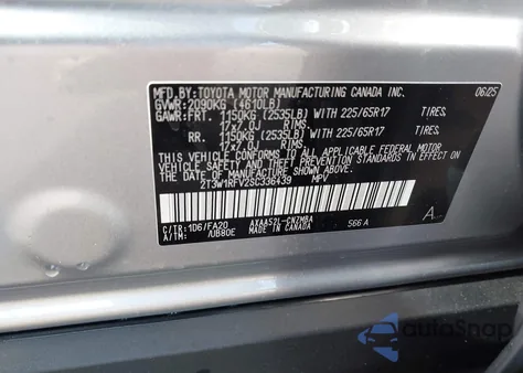 2025 Toyota Rav4 Xle z USA, uszkodzony, nr VIN 2T3W1RFV2SC336439